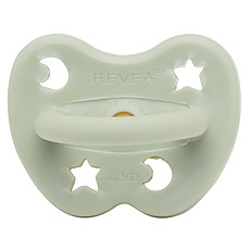 Achat Sucette Tétine Physiologique Lunes et Etoiles Vert Amande - 3/36 Mois