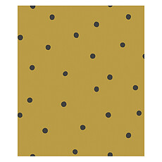 Achat Papier peint Papier Peint Minima - Moutarde et Pois Noirs