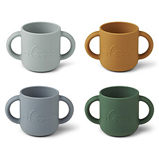 Achat Tasse & Verre Lot de 4 Tasses Gene Dino Blue Multi Mix - 160 ml