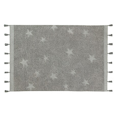 Achat Tapis Tapis Lavable Hippy Stars Gris - 120 x 175 cm