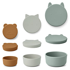 Achat Vaisselle & Couvert Lot de 3 Boîtes à Goûter Corgan - Peppermint Multi Mix