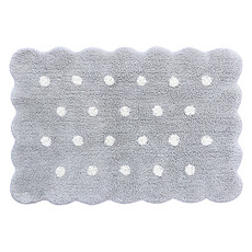 Achat Tapis Tapis Lavable Mini Biscuit Gris - 70 x 100 cm