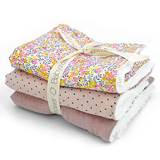 Achat Gant de toilette Lot de 3 Débarbouillettes - Liberty London Wiltshire