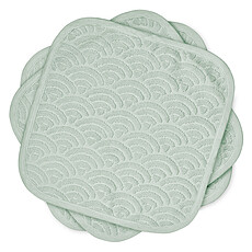 Achat Gant de toilette Lot de 3 Lingettes - Dusty Green