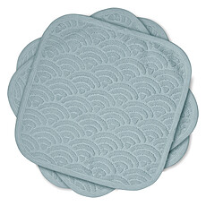 Achat Gant de toilette Lot de 3 Lingettes - Petroleum