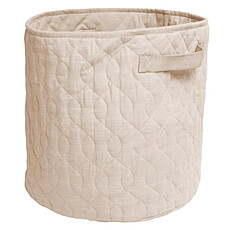 Achat Rangement jouet Panier Matelassé - Beige Paille