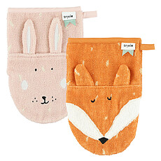 Achat Gant de toilette Lot de 2 Gants de Toilette - Mrs. Rabbit & Mr. Fox