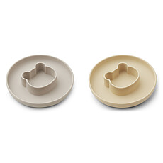 Achat Vaisselle & Couvert Lot de 2 Assiettes Gordon - Mr Bear Wheat Yellow & Sandy Mix