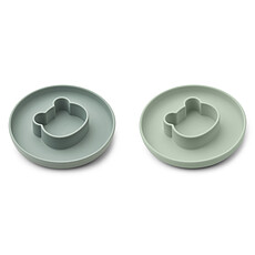Achat Vaisselle & Couvert Lot de 2 Assiettes Gordon - Mr Bear Mint Mix