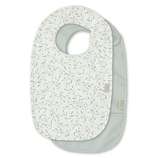 Achat Bavoir Lot de 2 Bavoirs a Poche - Green Leaves & Dusty Green