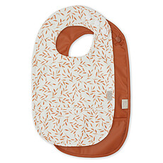 Achat Bavoir Lot de 2 Bavoirs a Poche - Caramel Leaves & Caramel