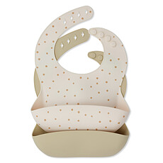 Achat Bavoir Lot de 2 Bavoirs - Terracotta Dot & Limonade