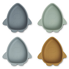 Achat Vaisselle & Couvert Lot de 4 Bols en Silicone Iggy - Space Blue Multi Mix