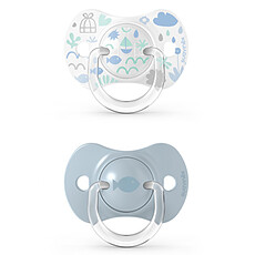 Achat Sucette Lot de 2 Sucettes Symétriques SX Pro Memories Bleu - 0/6 Mois