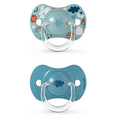 Achat Sucette Lot de 2 Sucettes Symétriques SX Pro Into the Forest Bleu - 6/18 Mois