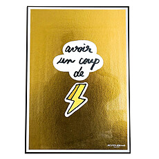 Achat Affiche & poster Affiche Avoir un Coup de Foudre - Gold