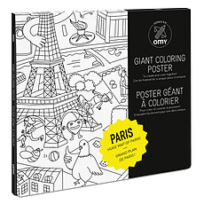 Achat Livre & Carte Poster à Colorier - Paris