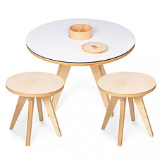 Achat Table et chaise Ensemble Drawin'table Home Edition et Tabourets - Naturel