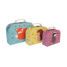 Achat Rangement jouet Set de 3 Valisettes Rusty and Friends
