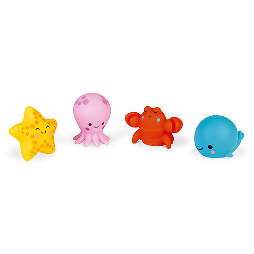 Mes premiers jouets Lot de 4 Gicleurs de Bain - Les Animaux de la Mer Lot de 4 Gicleurs de Bain - Les Animaux de la Mer