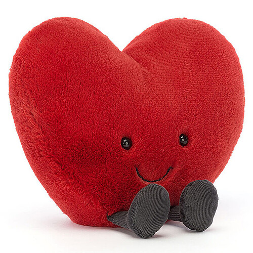 Peluche Amuseable Red Heart - Large Peluche Coeur 19 cm