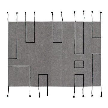 Achat Tapis d'éveil et tipi Tapis Lavable Nordic Line Gris - 170 x 240 cm