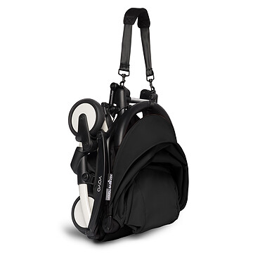 Poussette YOYO² Complète Châssis Blanc 0+ et 6+ - Noir (BABYZEN) - Image 1