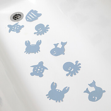 Lot de 10 Stickers Antidérapants Thermosensibles - Bleu (Dreambaby) - Image 2
