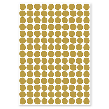 Achat Sticker Planche de Stickers - Pois Moutarde