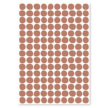Achat Sticker Planche de Stickers - Pois Terracotta