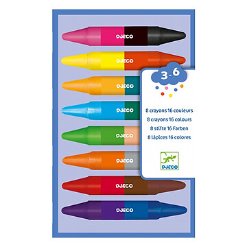 Achat Loisirs créatifs Lot de 8 Crayons Doubles Côtés
