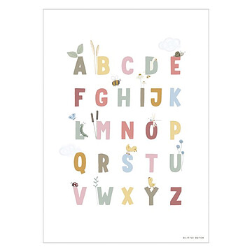 Achat Affiches et posters Poster Réversible Alphabet et Chiffres Little Goose - Pink