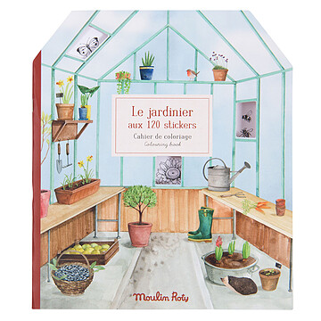 Achat Loisirs créatifs Cahier de Coloriage et Stickers Le Jardin du Moulin - Le Jardinier