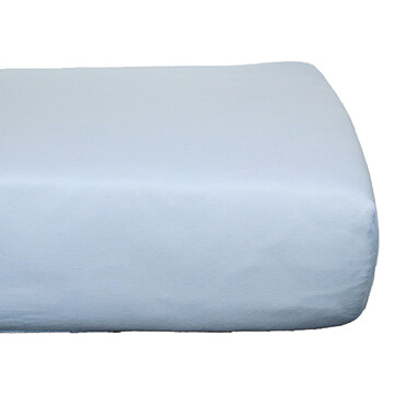 Achat Linge de lit Drap Housse en Coton Bio Bleu Pastel - 60 x 120 cm