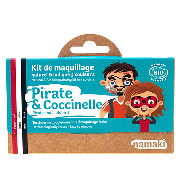 Achat Déguisements et maquillage Kit de Maquillage 3 Couleurs - Pirate et Coccinelle