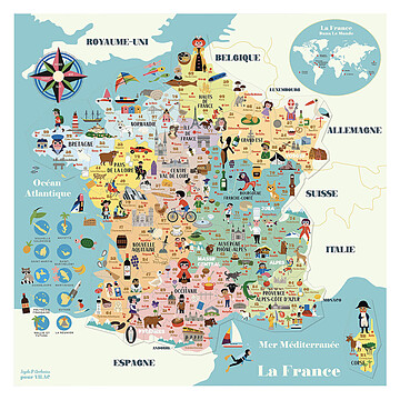 Achat Mes premiers jouets Carte de France Magnétique - Ingela P. Arrhenius