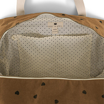 Sac à Langer Raphael - Cumin Coeurs Noirs (Rose in April) - Image 4