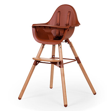 Achat Chaise haute Chaise Haute Evolu 2 - Terracotta et Naturel