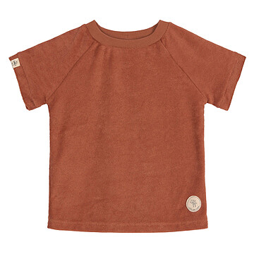 Achat Haut bébé T-shirt en Tissu Eponge Rouille - 3/6 Mois