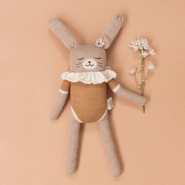 Grand Doudou Lapin - Maillot Ocre (Main Sauvage) - Image 2