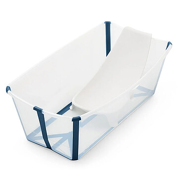 Achat Baignoire Bundle Baignoire Pliable Flexi Bath et Transat de Bain Flexi Bath - Bleu Transparent