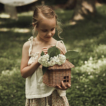 Petit Panier Cabane en Rotin - Naturel (Olli Ella) - Image 2
