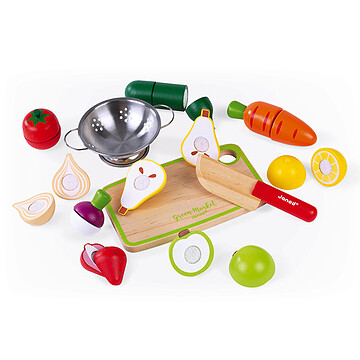 Achat Mes premiers jouets Maxi Set Fruits et Légumes en Bois à Découper Green Market