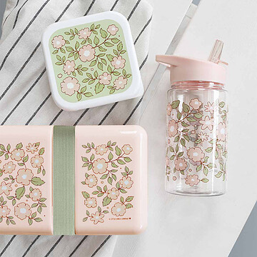 Gourde Fleurs Rose - 450 ml (A Little Lovely Company) - Image 4