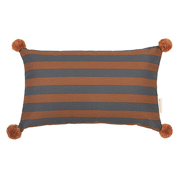 Achat Coussin Coussin Rectangulaire Majestic - Blue Brown Stripes