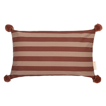 Achat Coussin Coussin Rectangulaire Majestic - Marsala Taupe Stripes