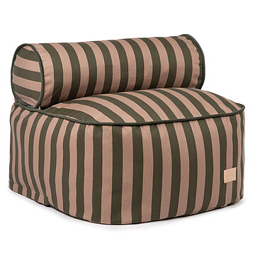 Achat Fauteuil Fauteuil Pouf Majestic - Green Taupe Stripes