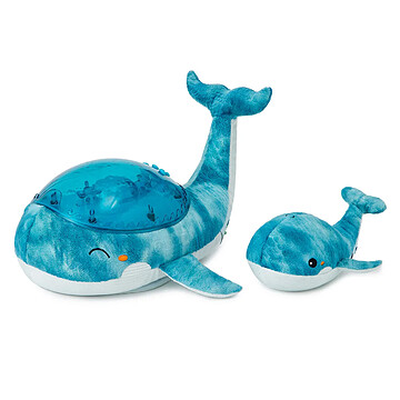 Achat Peluche Peluche Veilleuse Tranquil Whale Family Blue