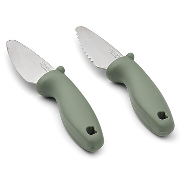 Achat Vaisselle et couverts Lot de 2 Couteaux d'Apprentissage Perry - Faune Green