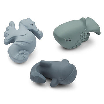Achat Mes premiers jouets Lot de 3 Jouets de Bain Nori - Sea Creature Whale Blue Mix